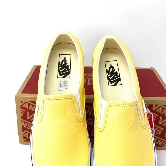 VANS Classic Slip-On Golden Casual Yellow Canvas Shoes Women's Size VN0A4U38WL6 - Picture 4 of 7
